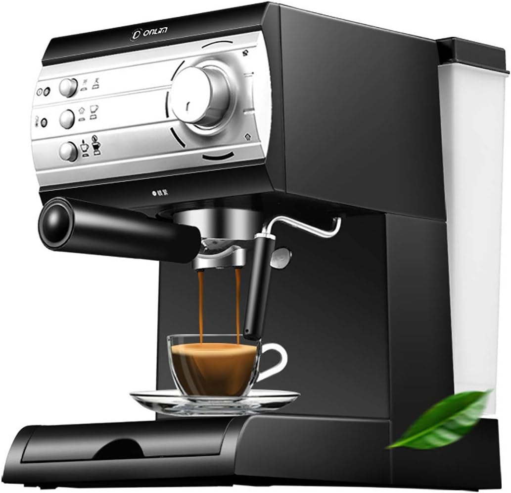 KZEN Halbautomatische Kaffeemaschine, High-End-Kaffee-Maschine Hochdruck-Pumpen, Vollautomatisch Halbautomatisch High-End Mattes Aussehen, Home/Office
