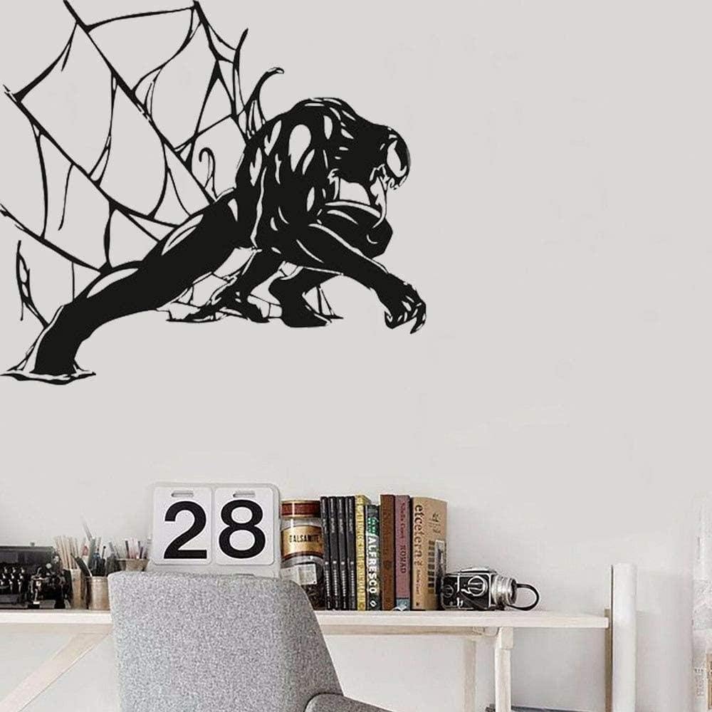 Spider Hero Kids Bedroom Living Room Superhero Home Decor Personalised Vinyl Marvel Wallpaper 57x61cm art quote Wall Sticker,Removable Decal,home deco,waterproof wallposter,Pvc Material vinyl wallpape