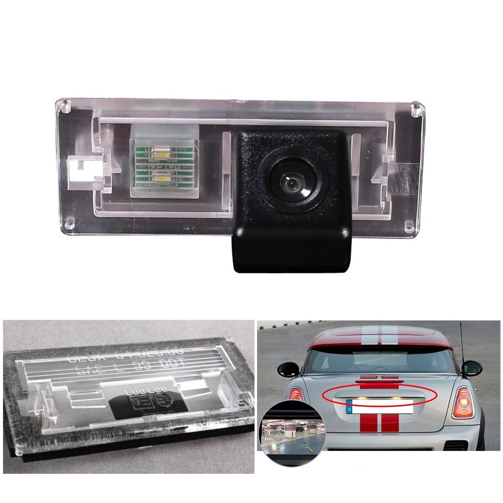 HD Car Rear View Backup Camera, 170 Degree Viewing Angle Reversing Camera for BMW E53 X5 E46 318 3er 316i E46 310 330 2005Bj X1 X3 X4 X5 X6 E84 F48 F25 F26 E70 F85 F15 E71 E72 F16 F86