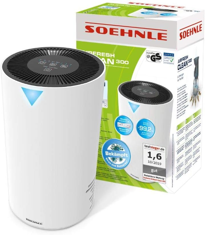 Soehnle Airfresh Clean 300 Luftreiniger Mit 4 Stufigem Reinigungssystem Luftreiniger Fur Effiziente Luftreinigung Air Purifier Ideal Fur Allergiker Amazon De Baumarkt