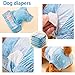 Pet disposable dog diaper Jeans style puppy female dog diapers (3 pack,24pcs) (XS)