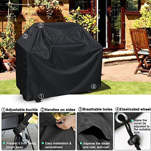 image for Anglink BBQ Grill Cover, 58 inches Heavy Duty Waterproof Barbecue Cove