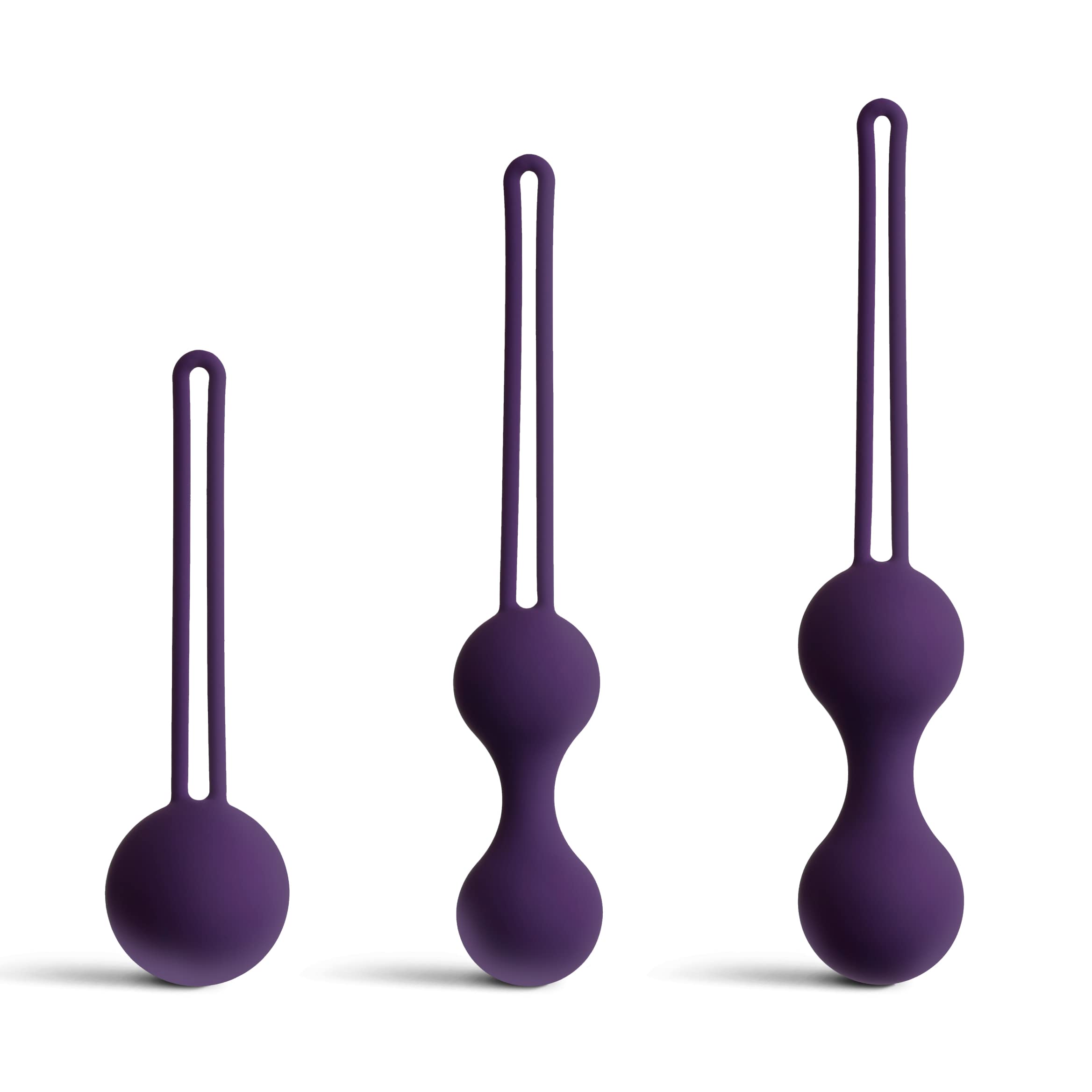 So Divine Sensual Kegel Ball Training Kit, Set of 3, Ben Wa Ball Tightening & Strengthening Pelvic Floor Exerciser for Beginners & Advanced