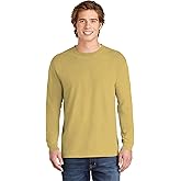 Comfort Colors Adult Long Sleeve Tee, Style 6014 (Small, Mustard)