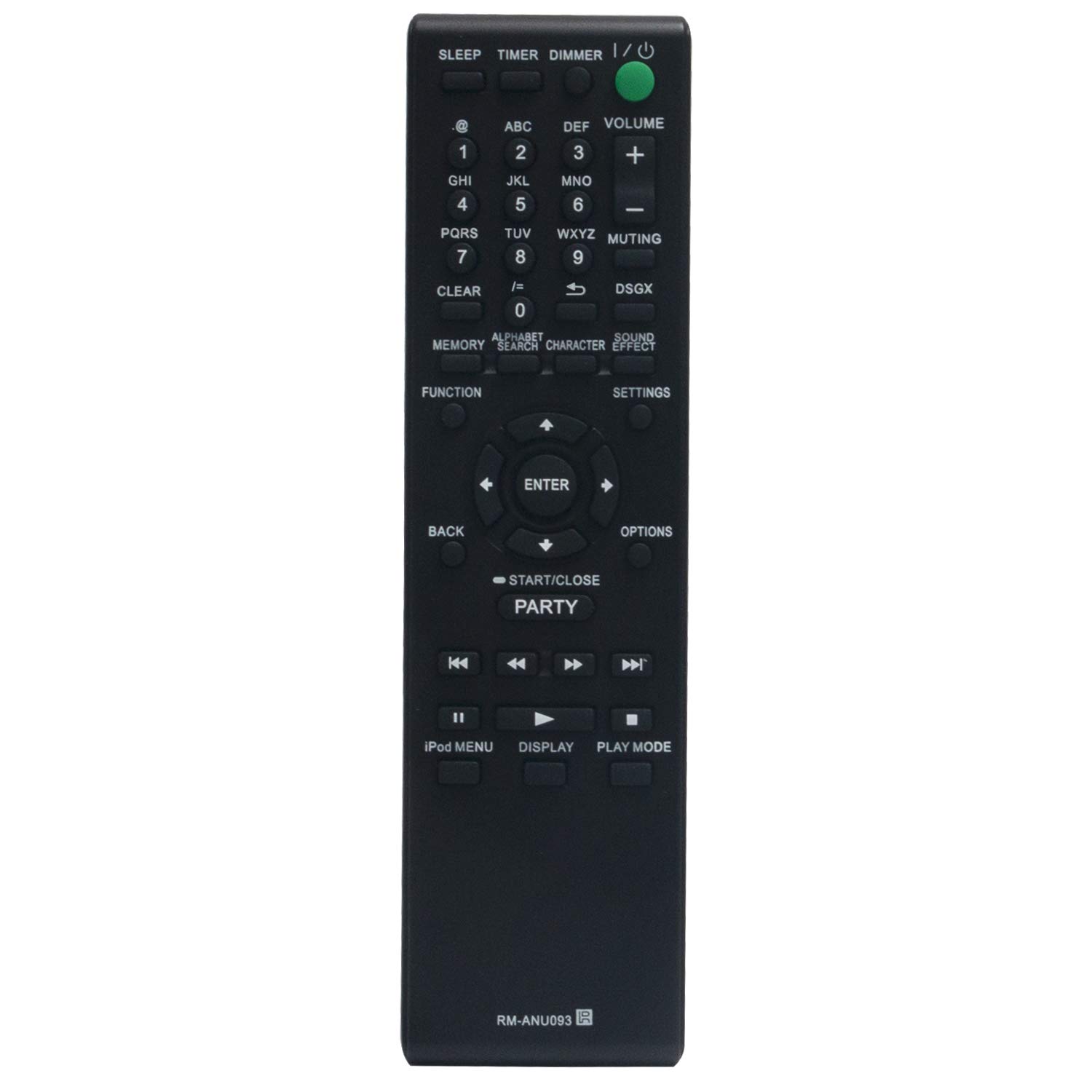 VINABTY RM-ANU093 Remote Control replacement fit for SONY NAS-SV20I NAS-SV20DI Network audio system