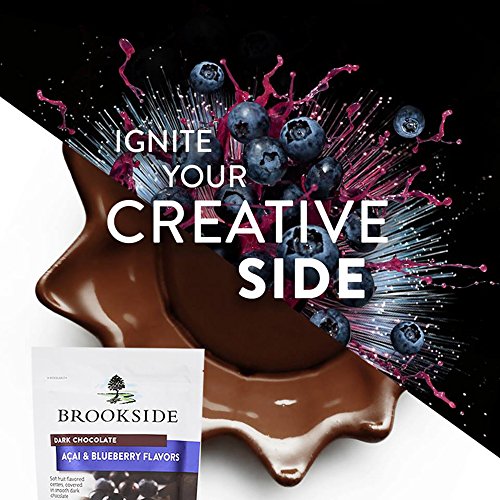 BROOKSIDE Dark Chocolate with Acai and Blueberry Flavors Candy, Resealable Bag, 21 oz Bag - Image 7