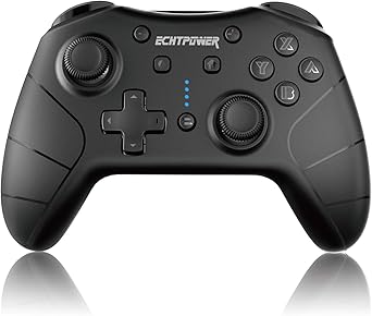 Amazon Co Jp Switch コントローラー Pro 無線 Bluetooth接続 ジャイロセンサー Hd振動 連射スピードと振動レベル調節可 任天堂スイッチすべてのゲームに対応 Echtpower ゲーム