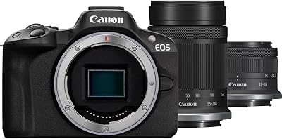 Canon EOS R50 Mirrorless Camera + RF-S 18-45mm + RF-S 55-210mm Kit