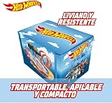 Hot Wheels 3-IN-1 Collapsible Car Storage Box & Playmat - Organize 200 Cars view 3
