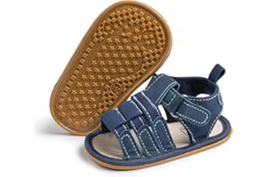 Zoolar Infant Boys Girls Sandals Breathable Premium Baby Summer Outdoor Casual Beach Shoes Lightweight Toddler Flower Bowknot Anti Slip Rubber Sole Newborn Prewalker First Crib Shoes