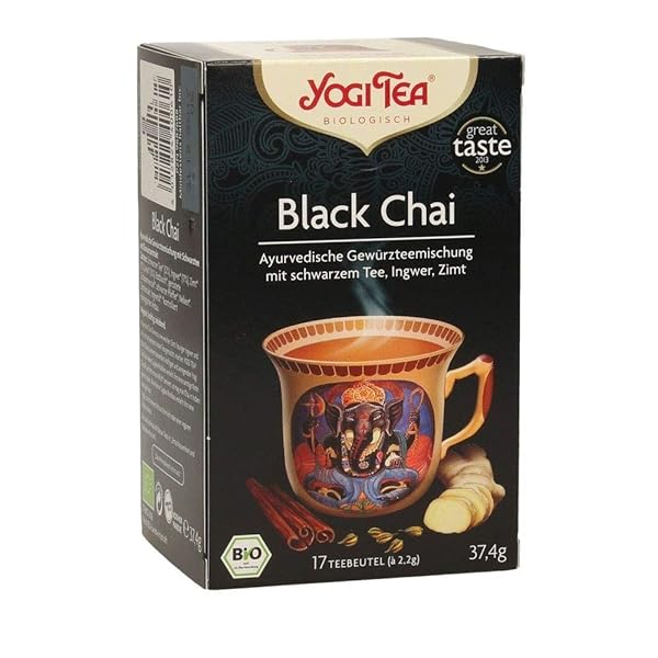 YOGI TEA ORGANIC BLACK CHAI TEA, 17 CT