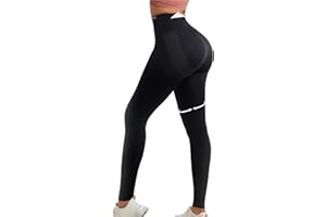 Curvphilo Women's Compression Leggings Yoga Pants Butt Lifting Seamless High Waist Tummy Control Stretchy Shapewear Pants