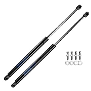 C1608054 20" Gas Prop Force 100 Lb Per Prop Camper Shell Window Truck Tonneau Cover RV Bed Box Lid Lift Support Struts Shocks 2Pcs 20 inch 200 Lb Per Set ARANA