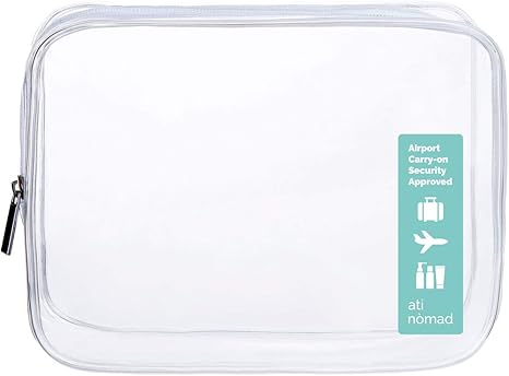 clear toiletry bag hand luggage