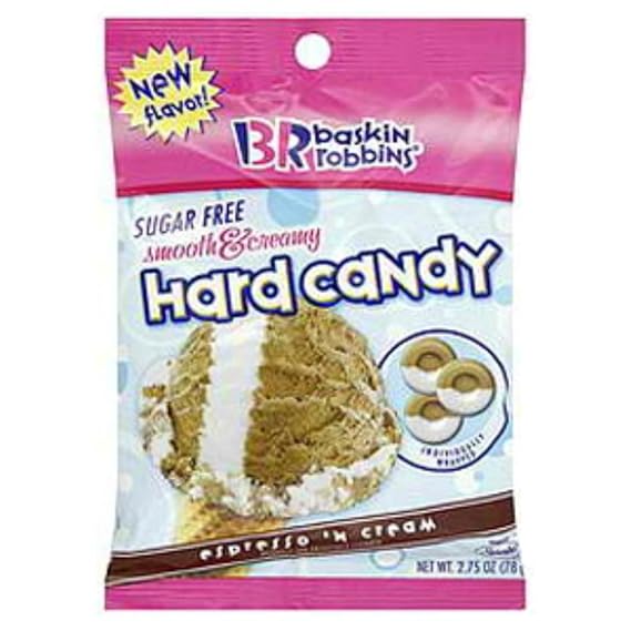 Amazon Com Baskin Robbins Sugar Free Espresso N Cream Hard Candy 2 25 Ounce Theater Size Pack 1 Pouch Grocery Gourmet Food