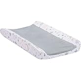 Lambs & Ivy Goodnight Moon White/Gray Changing Pad Cover - Moons/Stars