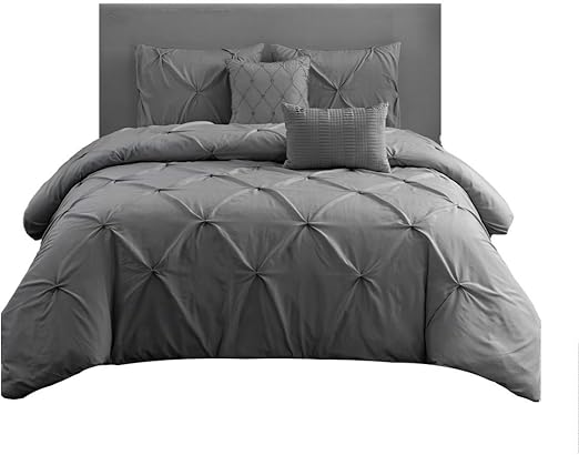 Amazon Com Wonder Home Comforter Set King Grey Home Kitchen