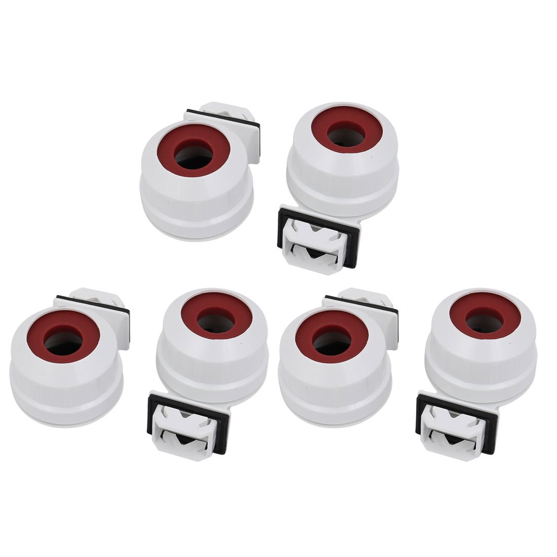 sourcingmap 6Pcs T5 Fluorescent Light Holder G5 Base Single Head Tombstone Lamp Socket AC 500V 2A for LED Fluorescent Tube