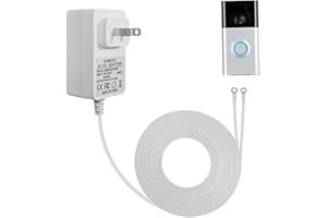 SHMDSO DC 24Volt Transformer,C Wire Adapter,33 FT Long Cable,Compatible with Ring Doorbell Transformer and Thermostat for Sensi,ecobee and Honeywell Transformer