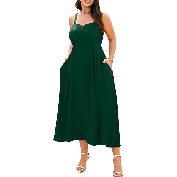 Allegra K Women's Halter Neck Knit Dress - Sleeveless See-Through Beach Dress For Summer & Vacations
