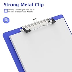 Macroclo Legal Size Clipboard, Blues 8.5 x