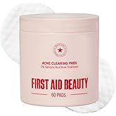 First Aid Beauty Acne Pads for Face - Maximum Strength Acne Treatment - 2% Salicylic Acid Pads Treat Without Drying, (60-ct)