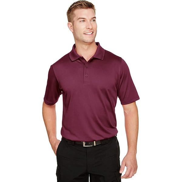 UltraClub Mens Cool & Dry Stain-Release Performance Polo