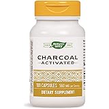Nature's Way Activated Charcoal Supplement, Gluten-Free, 100 Capsules (Packaging May Vary)