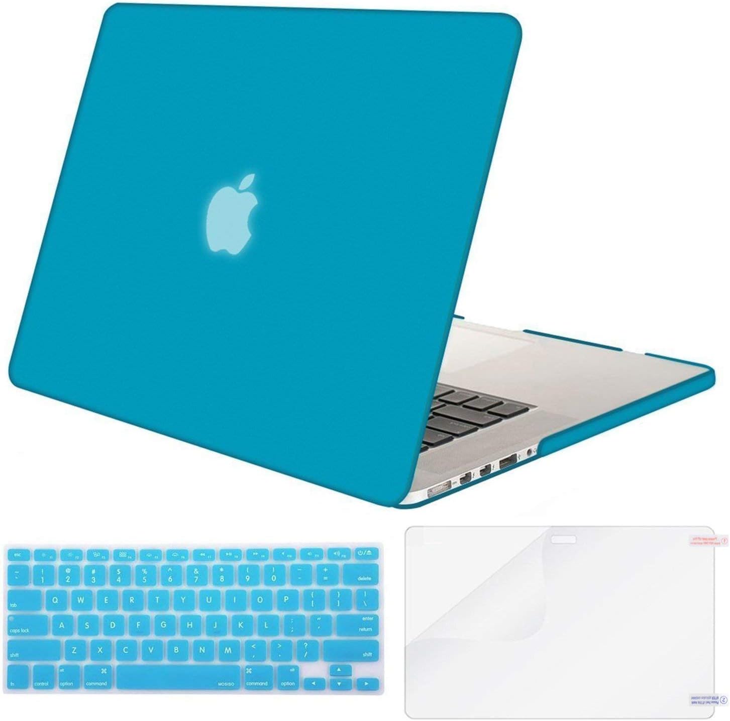 Mosiso Case Only Compatible Macbook Pro W O Usb C Retina 13 Inch A1502 A1425 W O Cd Rom Release 15 14 13 End 12 Plastic Hard Shell Keyboard Cover Screen Protector Aqua Blue Price In Uae Amazon