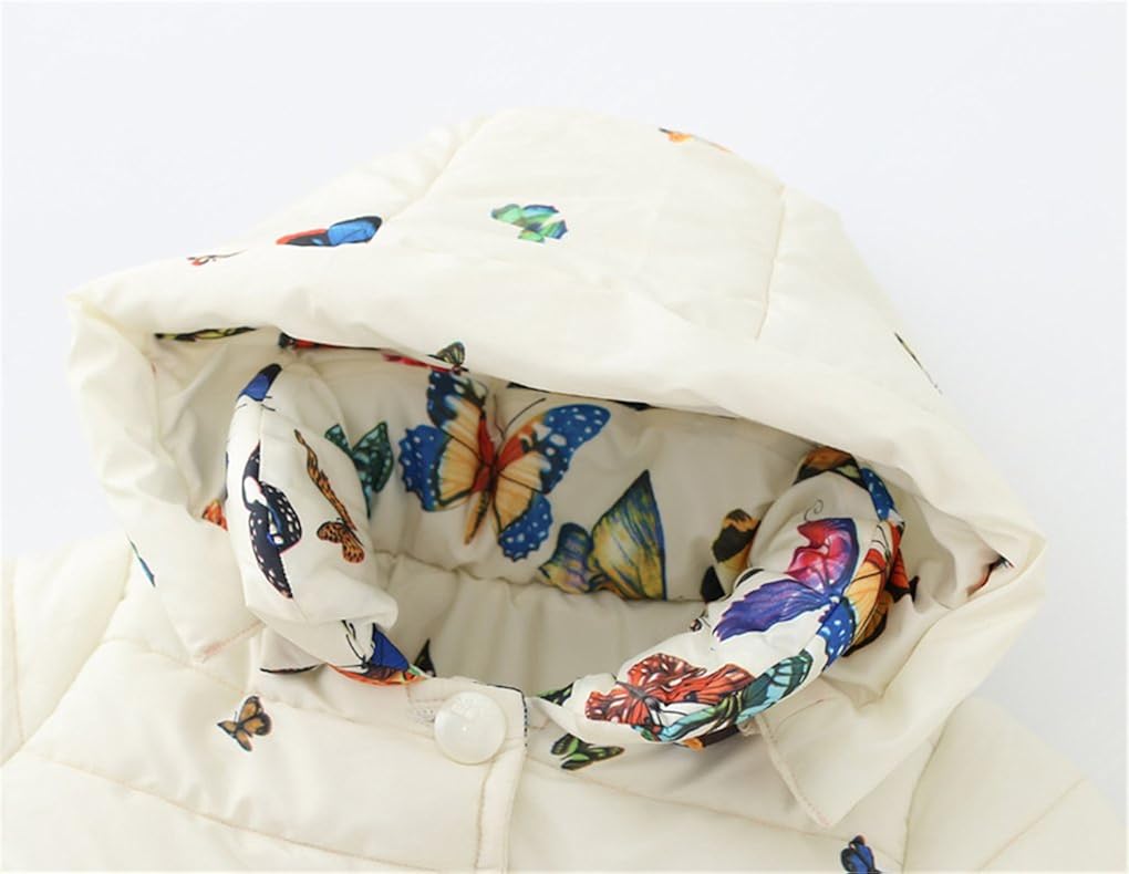 Baby Girls Winter Autumn Cotton Warm Butterfly Jacket Coat: Clothing