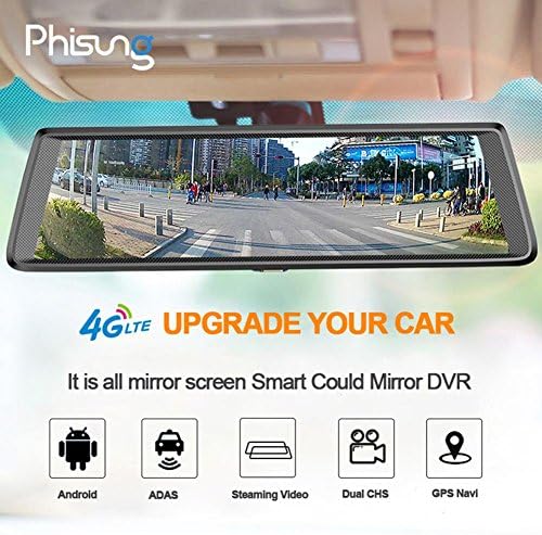 Tuankayuk 10in 1080P HD 4G WiFi Android Car DVR Bluetooth Dash Cam GPS Navigator (0)