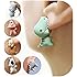 Cute Animal Bite Earrings Fun Unique Earrings for Women Whimsical Jewelry 3D Clay Dinosaur Cartoon Funny Earring Daily Party
