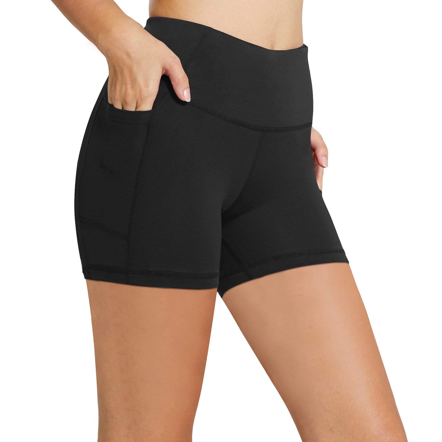 BALEAF Women&amp;#39;s 8&quot;/ 7&quot;/ 5&quot; High Waist Biker Shorts Yoga Workout Running Compression Exercise Shorts Side Pockets