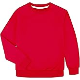 BIG ELEPHANT Boys Crewneck Sweatshirt – Cotton Long Sleeve Pullover for Kids, Toddler to Teen, School and Everyday Wear