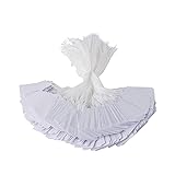 Price Tags with String Attached, 1000pcs White