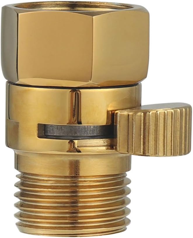 Brass Shut Off Valve Shower Flow Control Valve G 1/2 for Hand Shower