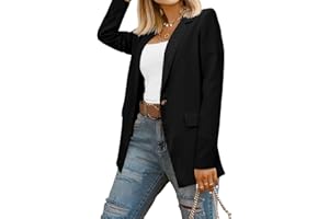 CRAZY GRID Women Business Casual Blazers with Lined Professional Work Suit Jacket with Pockets