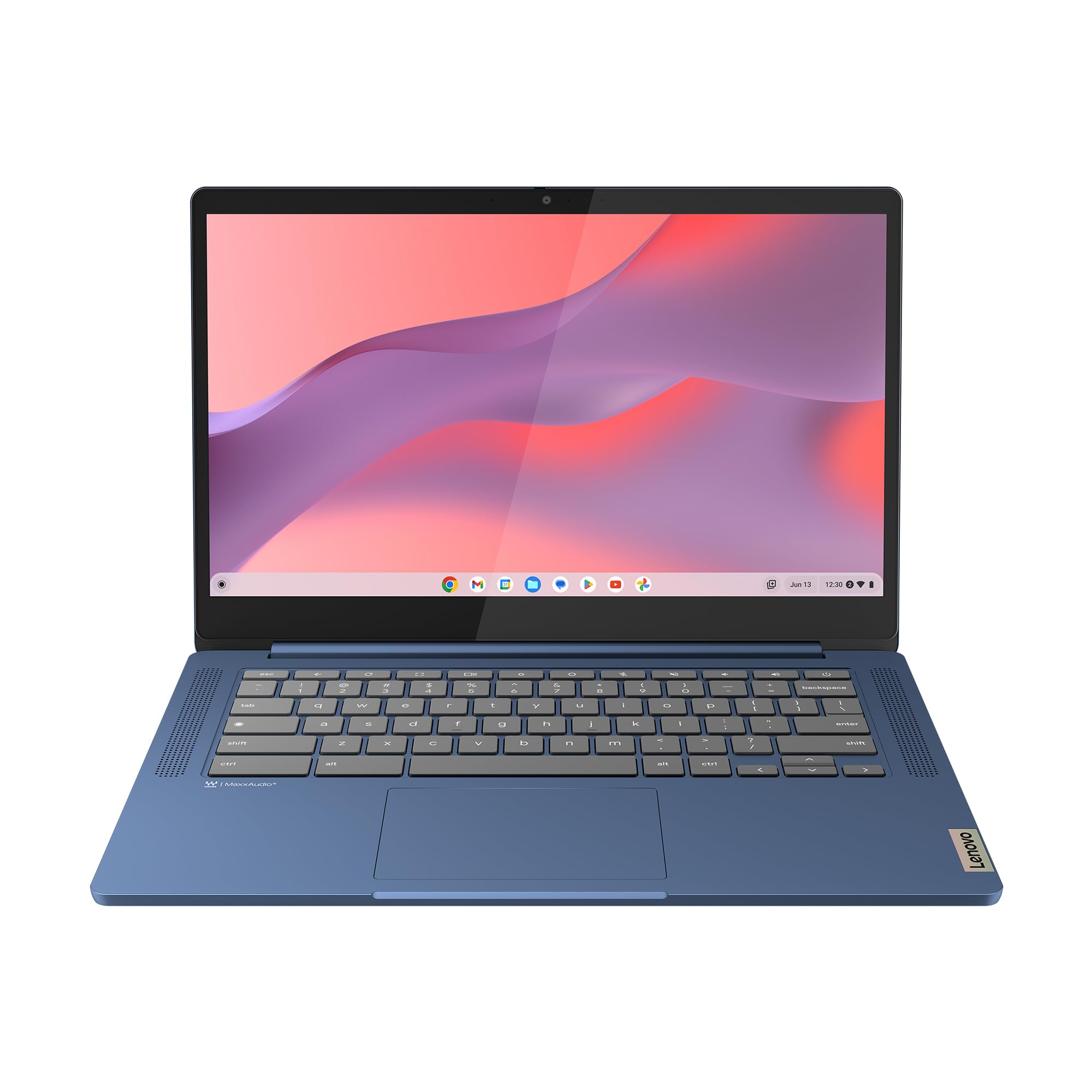 Lenovo IdeaPad Slim 3 Chromebook 14M868 – 14-Inch FHD Laptop (MediaTek Kompanio 520, 4GB RAM, 128GB SSD, Chrome OS) with English (UK) Keyboard – Abyss Blue