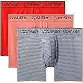 Calvin Klein Micro Stretch 3-Pack Boxer Brief - NB2570 (Molten/Sleet/Crabapple, Large)
