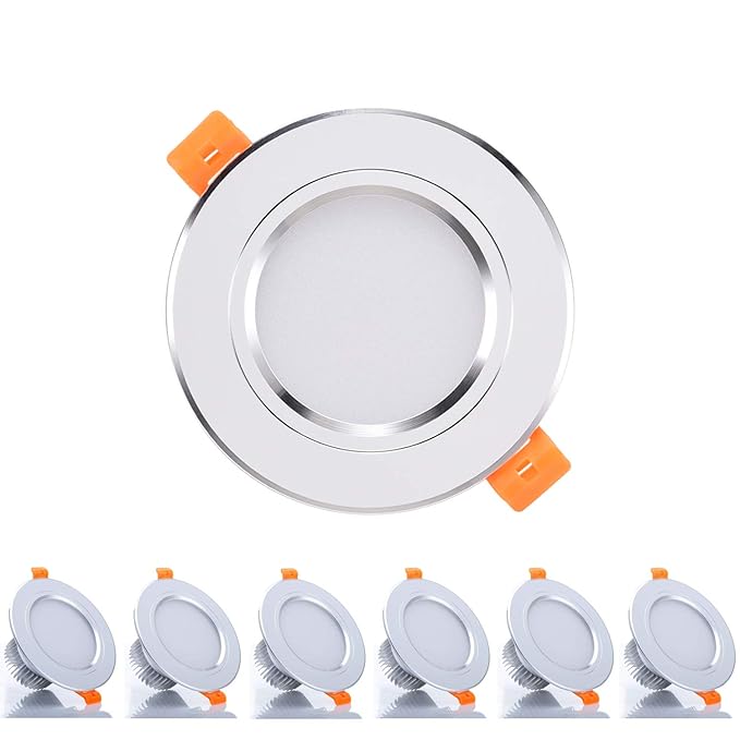LED Einbaustrahler Kimjo, 6 X 3W Warmweiß 2700K 300 Lumen LED