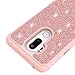 LG G7 ThinQ Case,LG G7 Case with HD Screen Protector,SunRemex Durable Armor and Heavy Duty Protective with Fashion Design Case Cover for LG G7 Phone (Rose Gold)