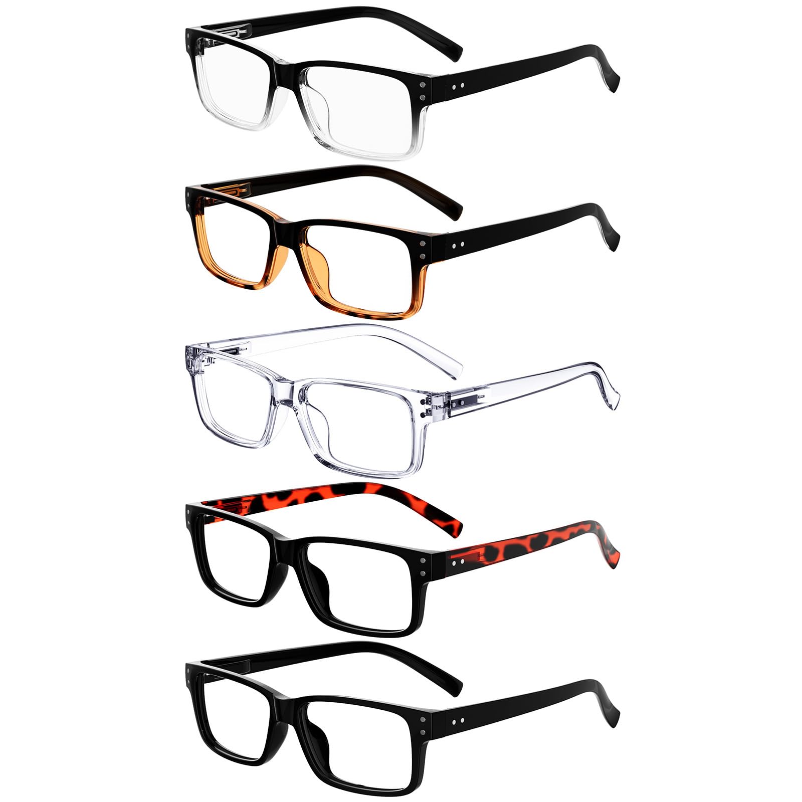 Eyekepper Vintage Reading Glasses-5 Pack Glasses for Men Reading, Reader Eyeglasses Women