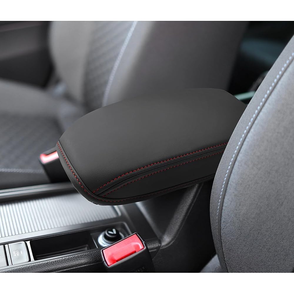 YEE PIN Armrest Cover Compatible with Golf 7 MK7 7.5 2013-2019, Centre Armrest Cover, Leather Protective Case, Centre Console Accessories