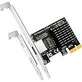 GLOTRENDS LE8105 2.5Gb PCIe Network Card for Desktop PC, 2500/1000/100Mbps Gigabit Ethernet RJ45 LAN Port, PCIE X1 Interface,