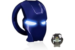 GENORMBRANDT Car Engine Start Stop Button Cover Push to Start Button Ignition Cover Anti-Scratch Universal Aluminum Alloy Button Decoration Stickers for Cars (Blue)