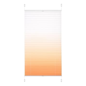 Klemmfix Plissee Rollo verspannt Tür Fenster Klemmträger Montage ohne Bohren Klemmrollo Faltrollo Breite 40 - 120 cm Höhe 130