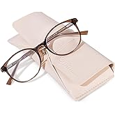 OPTOFENDY TR90 Reading Glasses for Women, Fashion Round Blue Light Blocking Computer Readers with Anti Eyestrain & UV Glare