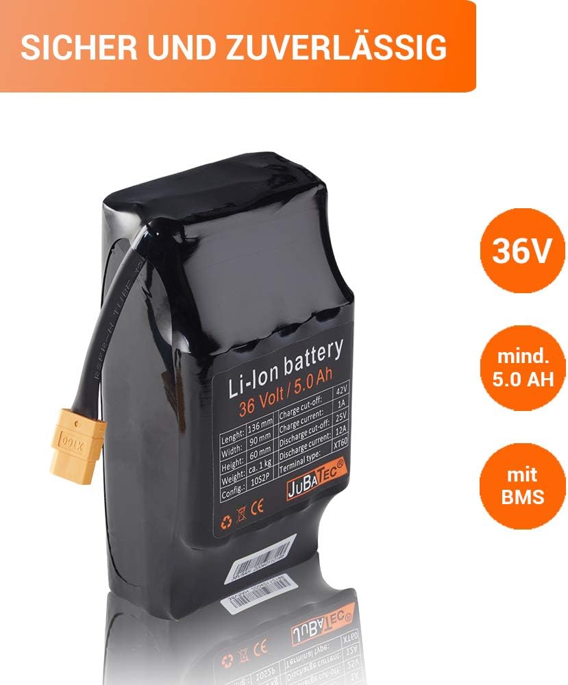 Jubatec Premium Battery For Hoverboard 36 V Amazon De Elektronik