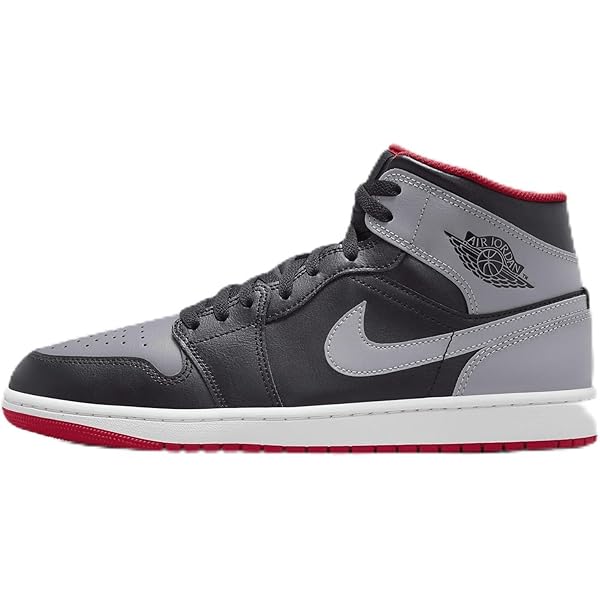 【最値下】Nike Air Jordan 1 Mid ブラック/グレー Nike Air Jordan 1 Mid AJ1 Iron Grey Men Casual Shoes