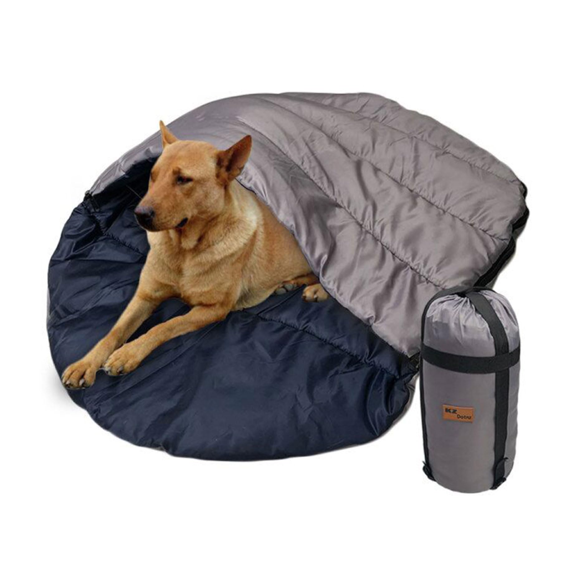 Photo 1 of KZ Dotnz Portable Camping Travel Dog Bed, Waterproof Extra Large Camping Dog Bed/Mat, Rollable Portable Pet Dog Sleeping Bag